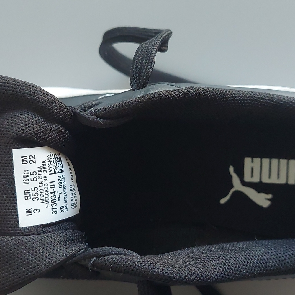 Puma Up Womens Sneakers Black & White Sz 5.5 - Picture 10 of 10